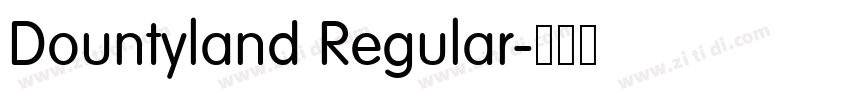 Dountyland Regular字体转换 Dountyland Regular字体转换
